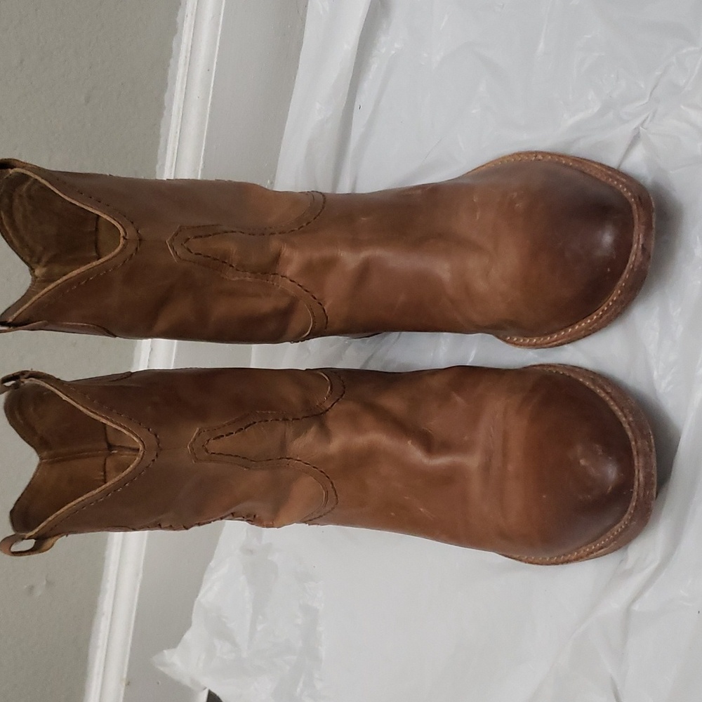 Spirit by LUCCHESE braid western snip toe cowgirl boot size 9